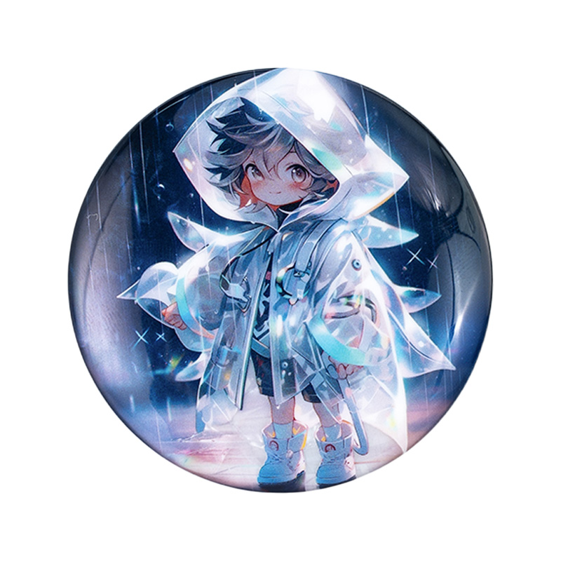 How can tinplate badges improve the overall texture through high-quality materials?